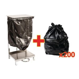 Special Offer - Jantex Steel Sack Holder and 200 Sacks (Pack of 200)