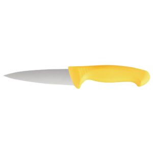 Vogue Yellow Handle 6 Piece Knife Set with Wallet
