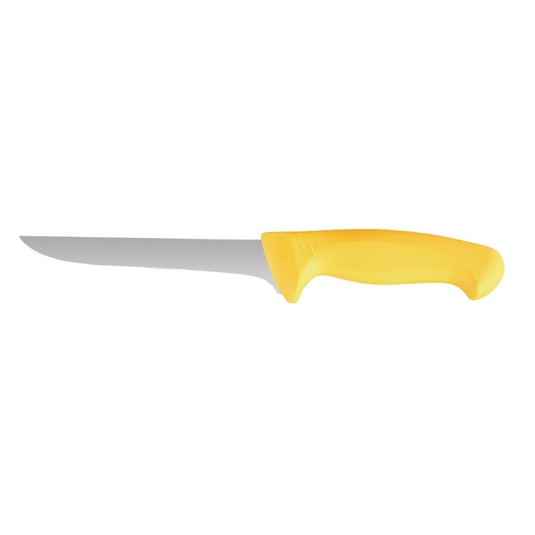 Vogue Yellow Handle 6 Piece Knife Set with Wallet - Image 3