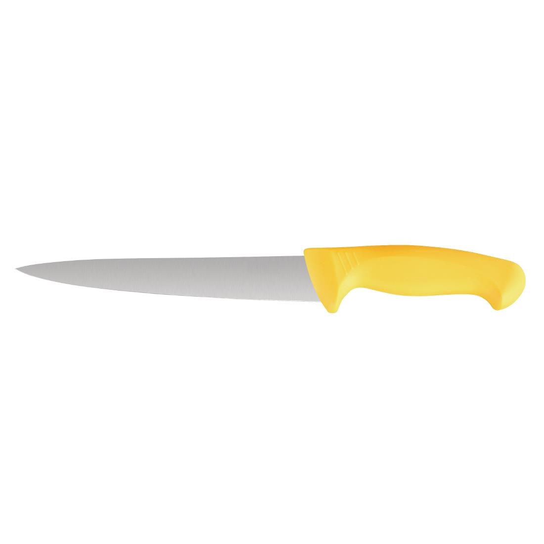 Vogue Yellow Handle 6 Piece Knife Set with Wallet - Image 4