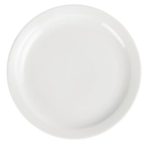 Bulk Buy Olympia Whiteware Narrow Rimmed Plates 250mm (Pack of 36)