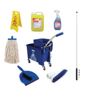 Jantex Colour Coded Cleaning Kit Blue