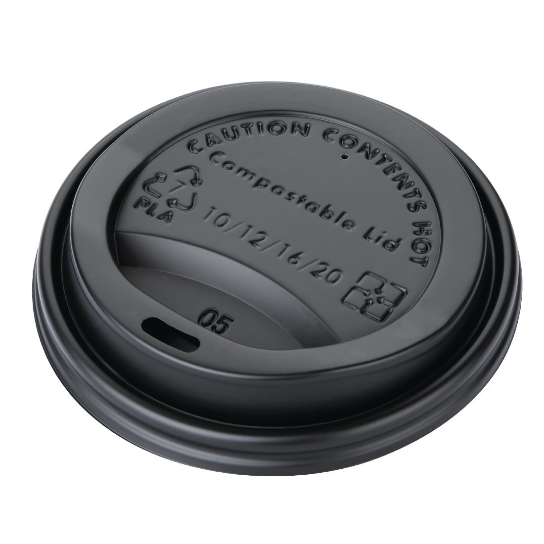 Fiesta Green 12oz Compostable Hot Cups and Lids Bundle (Pack of 1000) - Image 3