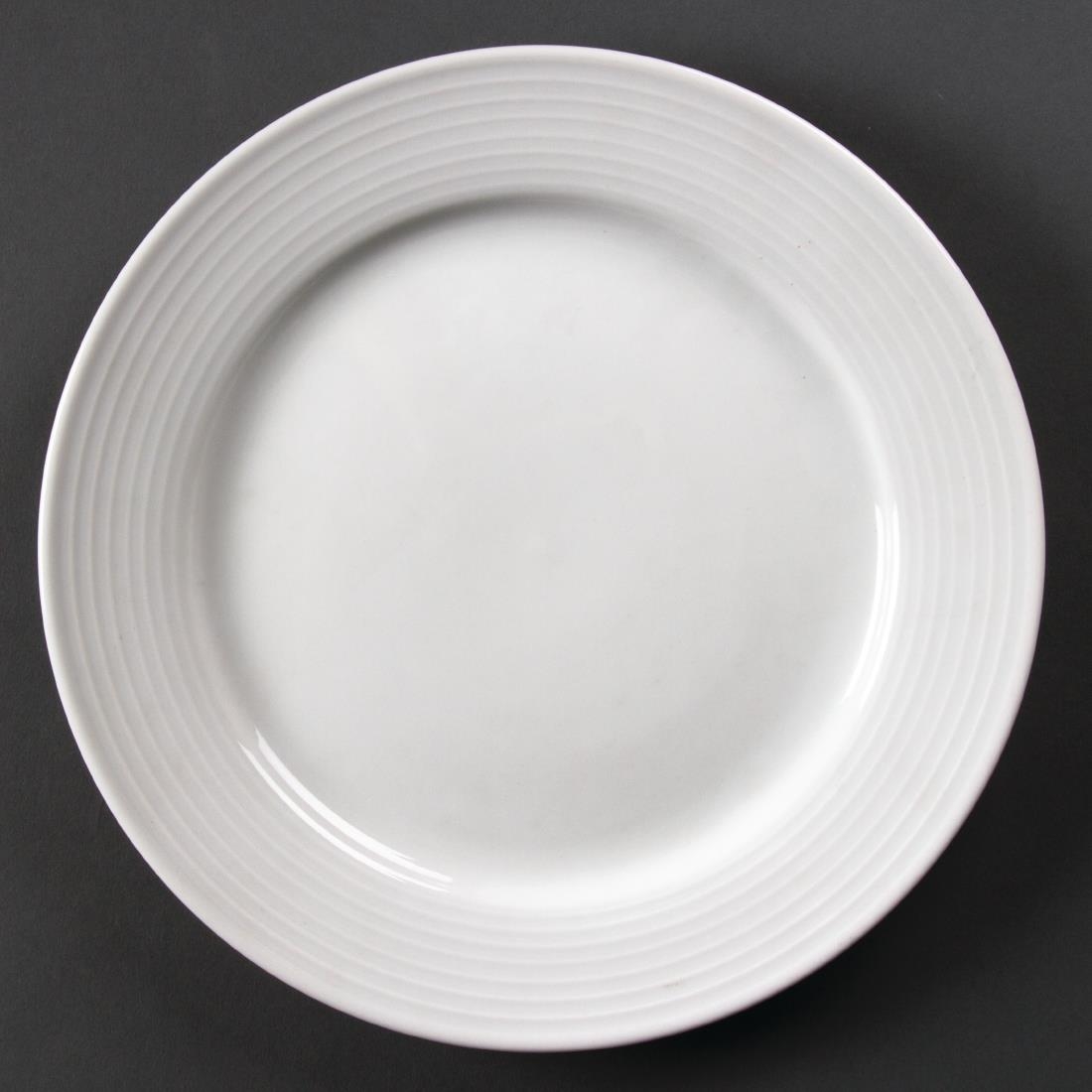 Olympia Linear Wide Rimmed Plates 250mm (Pack of 12) - Image 4