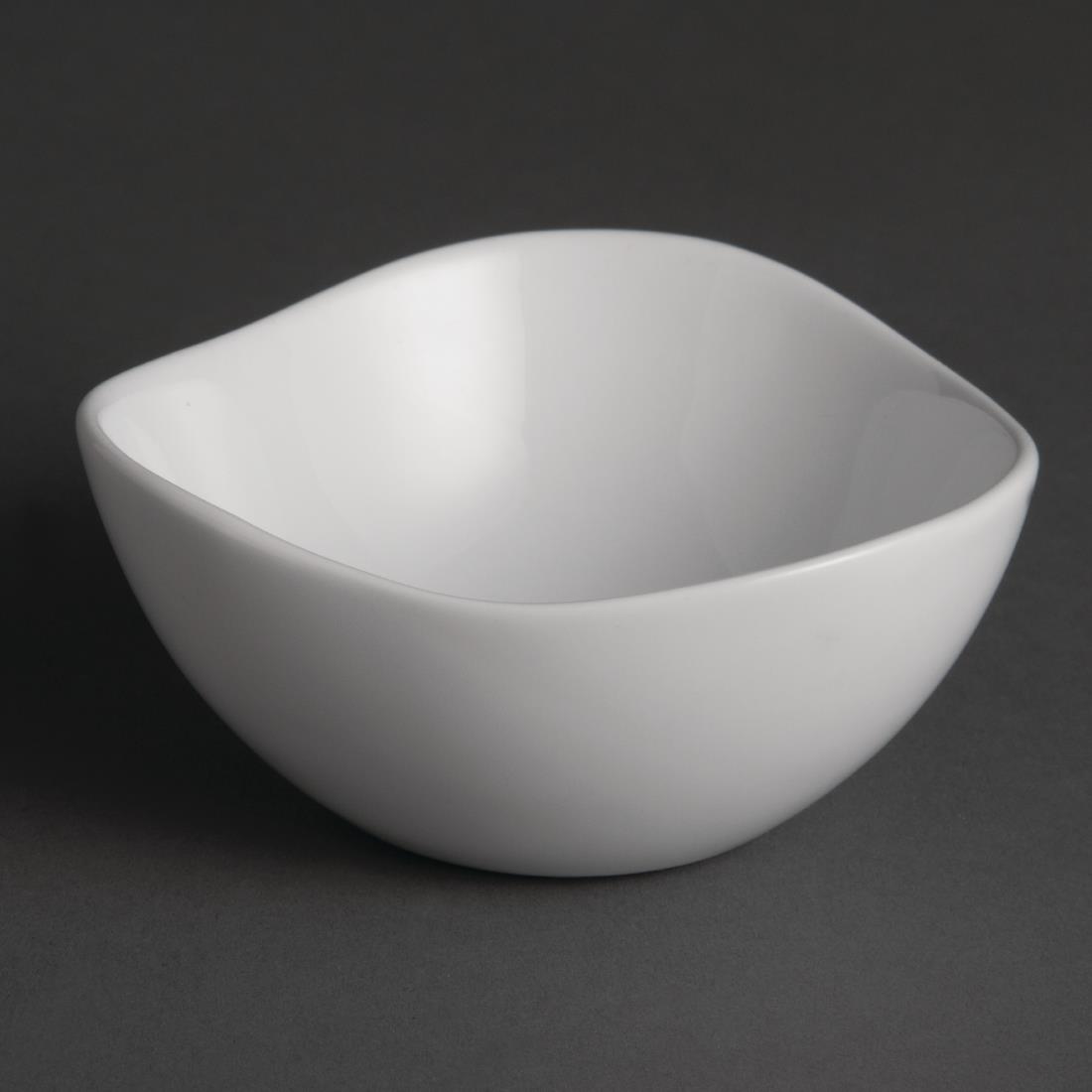 Olympia Whiteware Wavy Bowls 105mm (Pack of 12) - Image 2