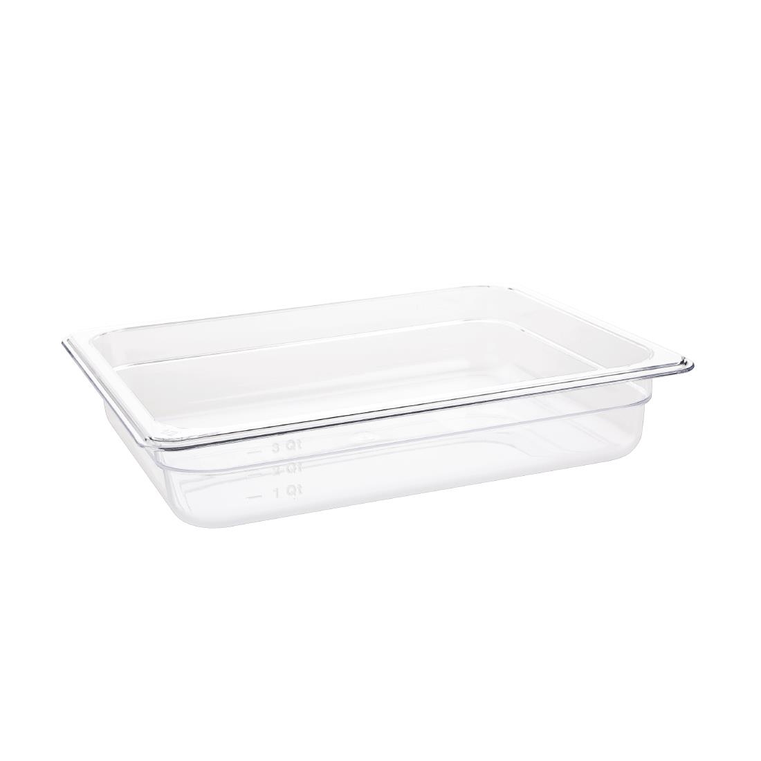 Vogue Polycarbonate 1/2 Gastronorm Container 65mm Clear - Image 7