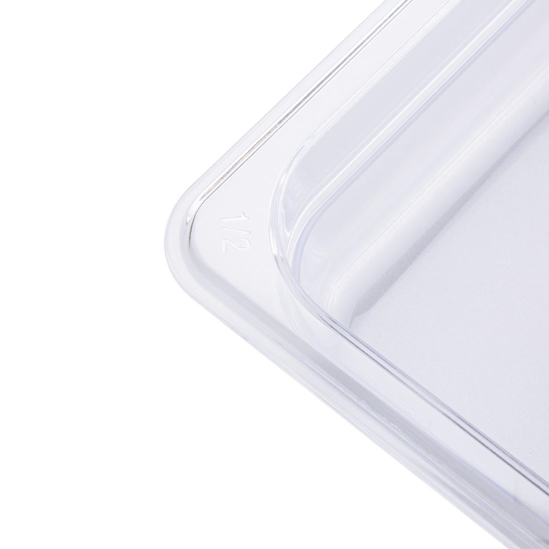 Vogue Polycarbonate 1/2 Gastronorm Container 65mm Clear - Image 3
