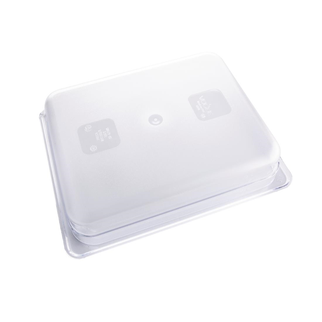 Vogue Polycarbonate 1/2 Gastronorm Container 65mm Clear - Image 4