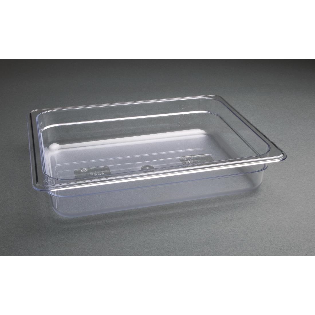 Vogue Polycarbonate 1/2 Gastronorm Container 65mm Clear - Image 5