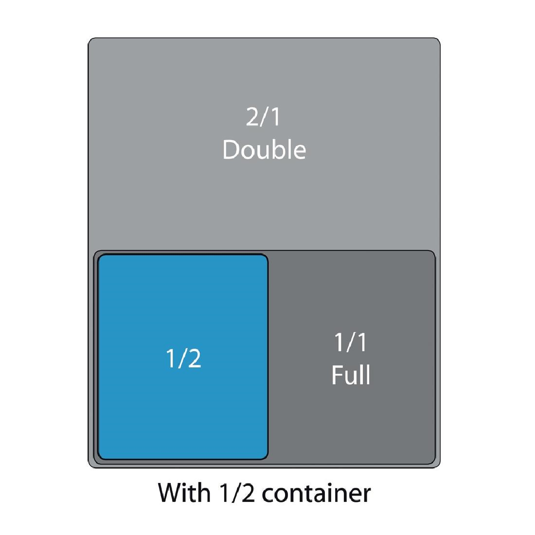 Vogue Polycarbonate 1/2 Gastronorm Container 65mm Clear - Image 6