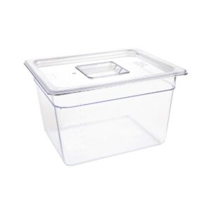 Vogue Polycarbonate 1/2 Gastronorm Container 200mm Clear