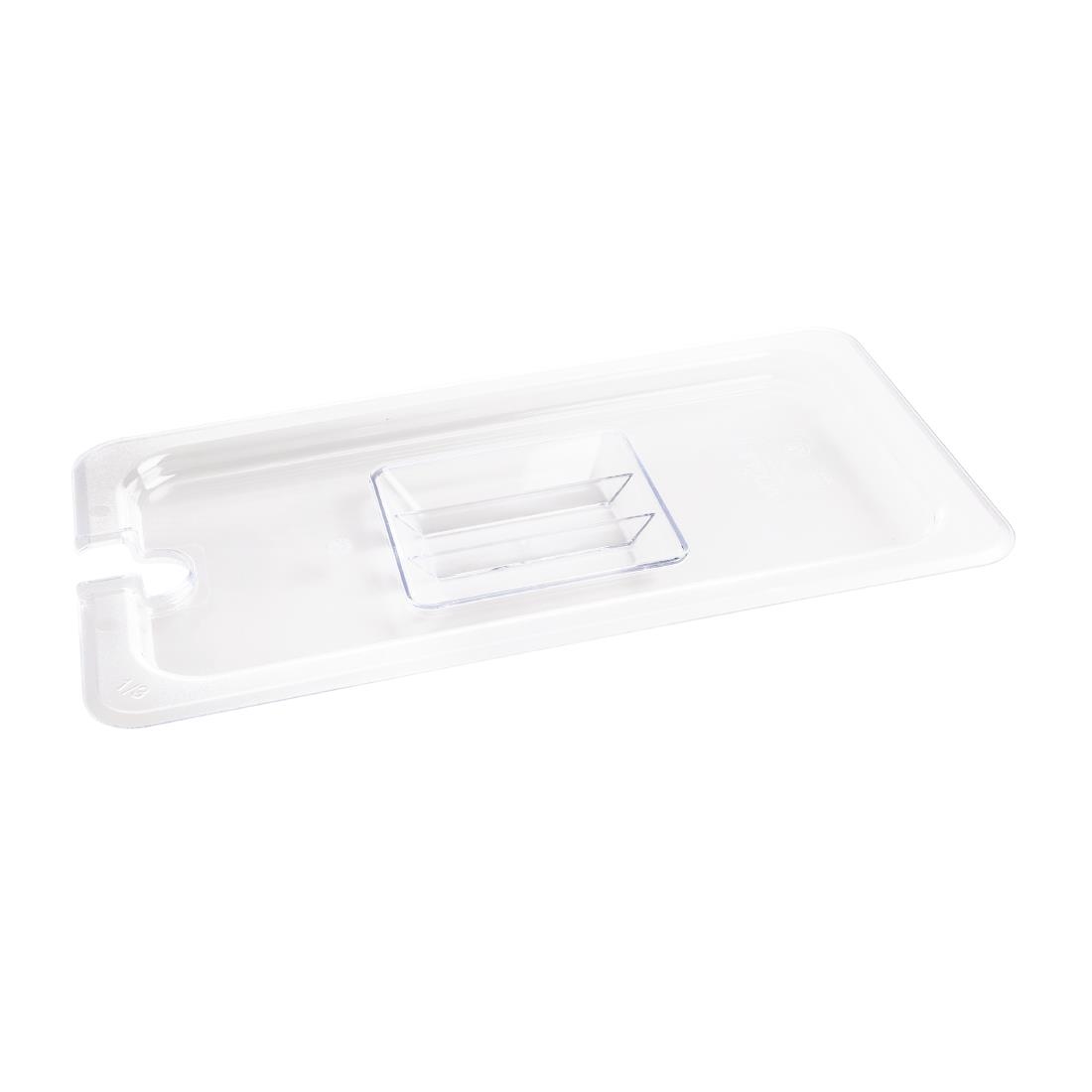 Vogue Polycarbonate 1/3 Gastronorm Lid Notched - Image 5
