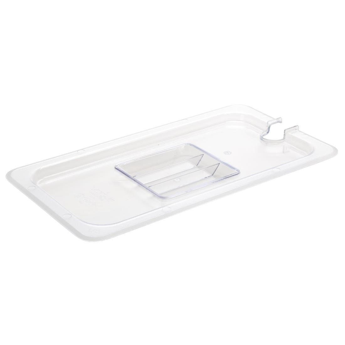 Vogue Polycarbonate 1/3 Gastronorm Lid Notched