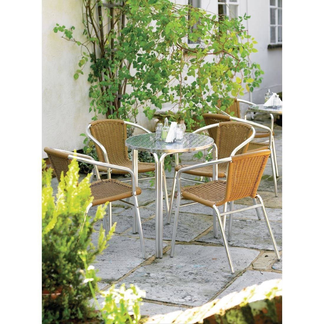 Bolero Round Stackable Bistro Table 600mm - Image 5