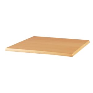Werzalit Pre-drilled Square Table Top  Planked Beech 700mm