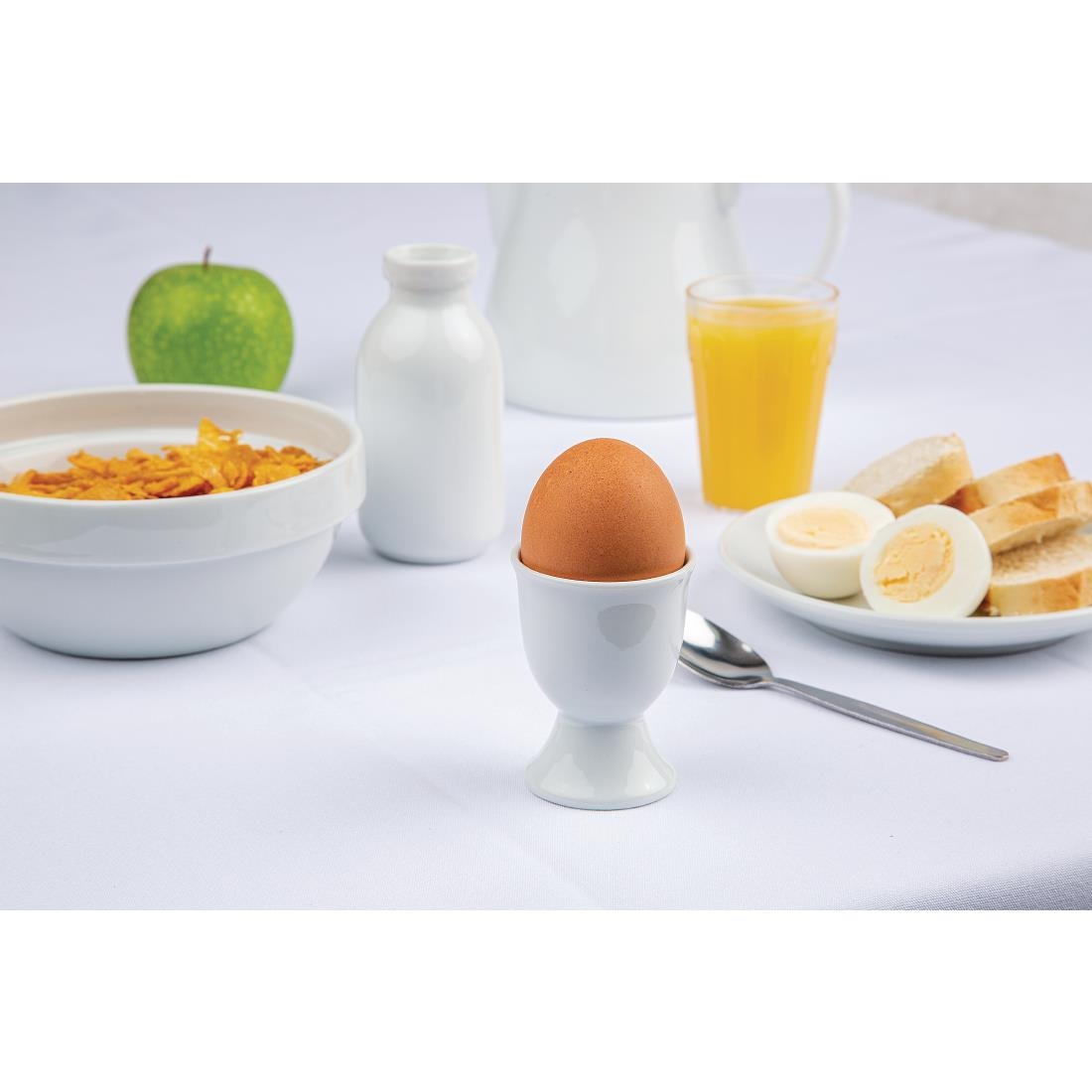 Olympia Whiteware Egg Cups 68mm (Pack of 12) - Image 2