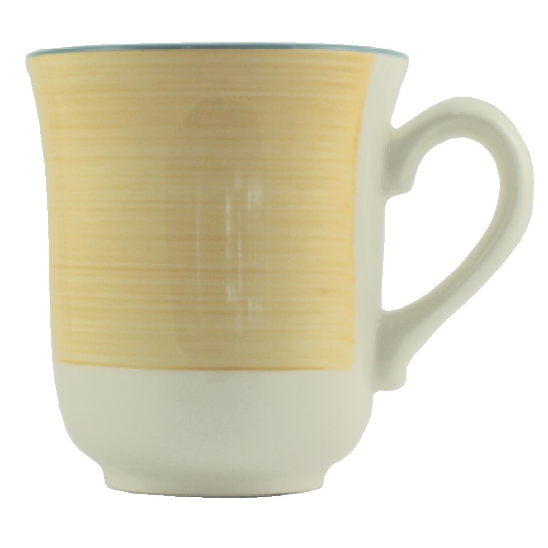 Steelite Rio Yellow Club Mugs 285ml (Pack of 36)