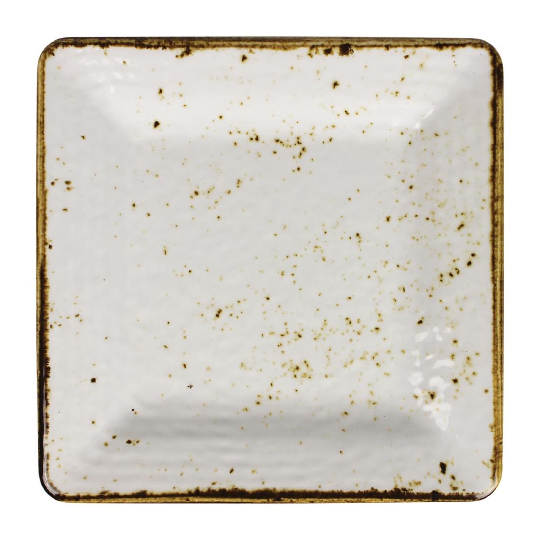 Steelite Craft Melamine Square Plates White 228mm (Pack of 6) - Image 3