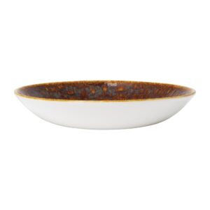 Steelite Vesuvius Coupe Bowls Amber 215mm (Pack of 12)