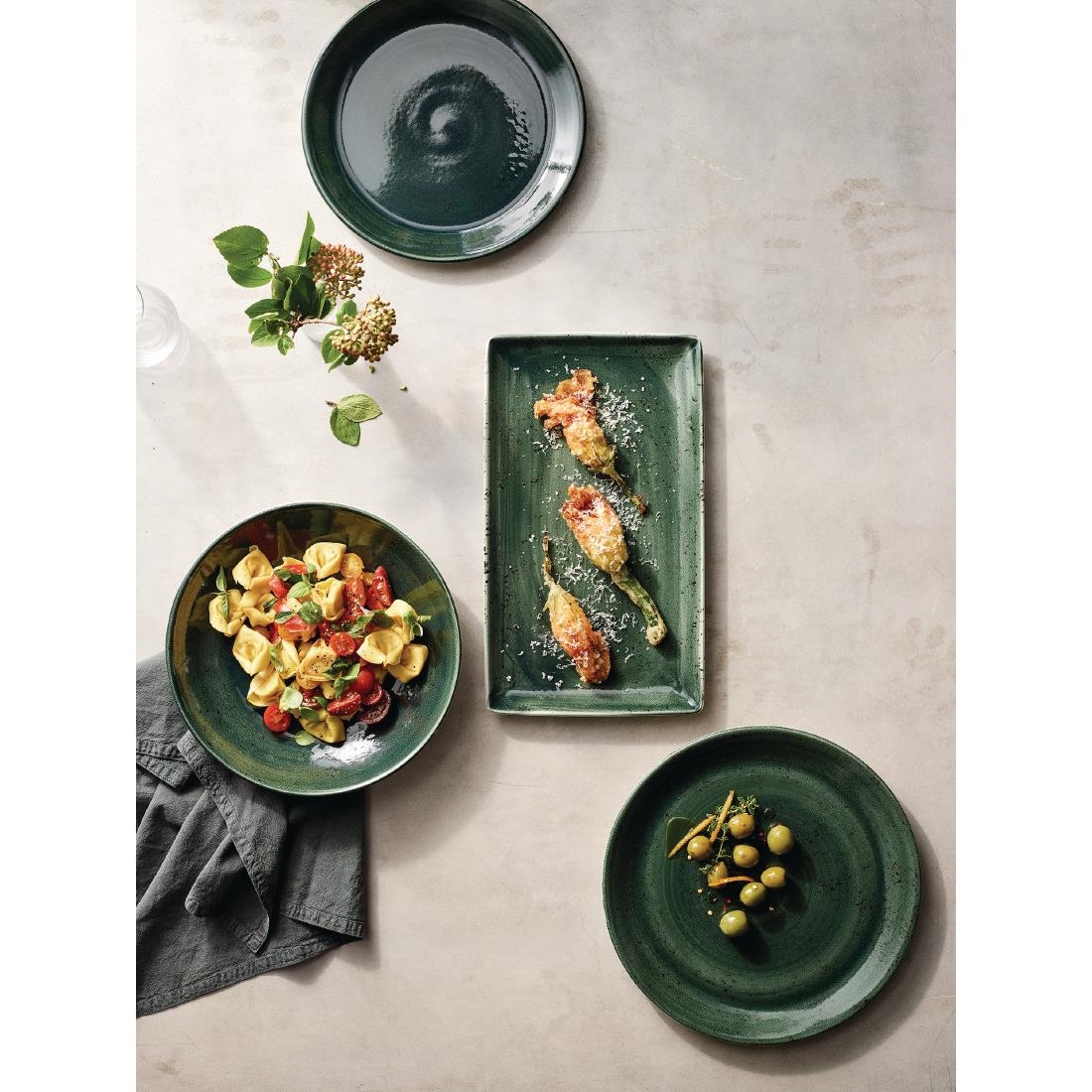 Steelite Vesuvius Coupe Bowls Burnt Emerald 290mm (Pack of 12) - Image 3