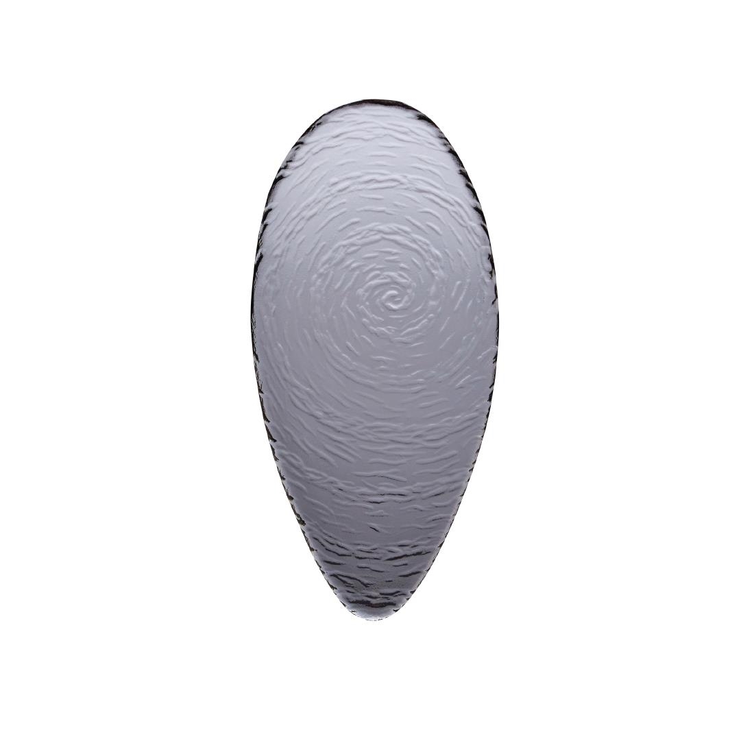 Steelite Scape Smoked Glass Oval Platters 300mm (Pack of 6) - Image 2