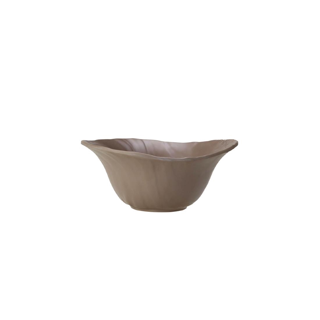 Steelite Scape Mushroom Melamine Deep Bowls 180mm (Pack of 6) - Image 2