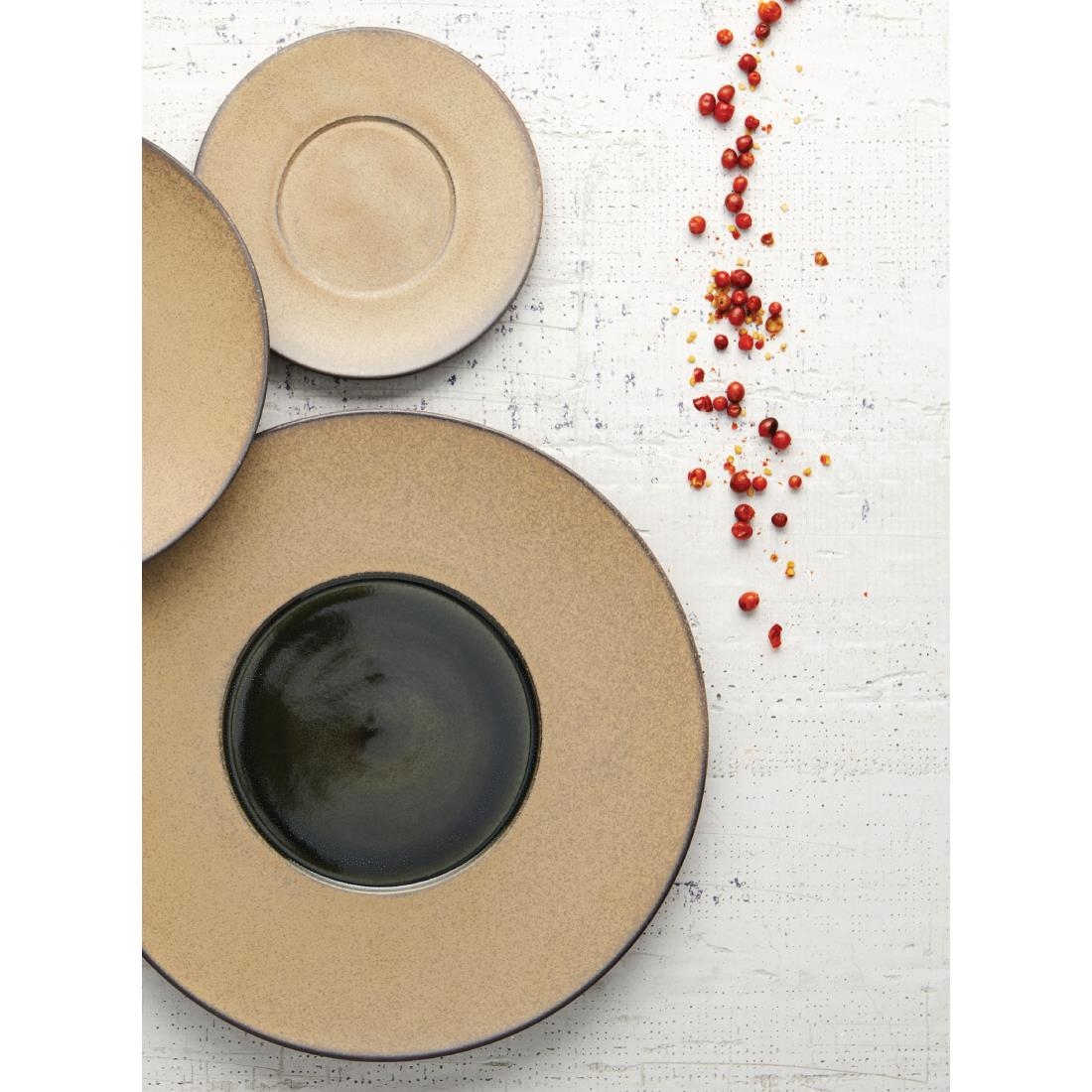 Rene Ozorio Wabi Sabi Rimmed Plate Wheat 240mm (Pack of 6) - Image 2