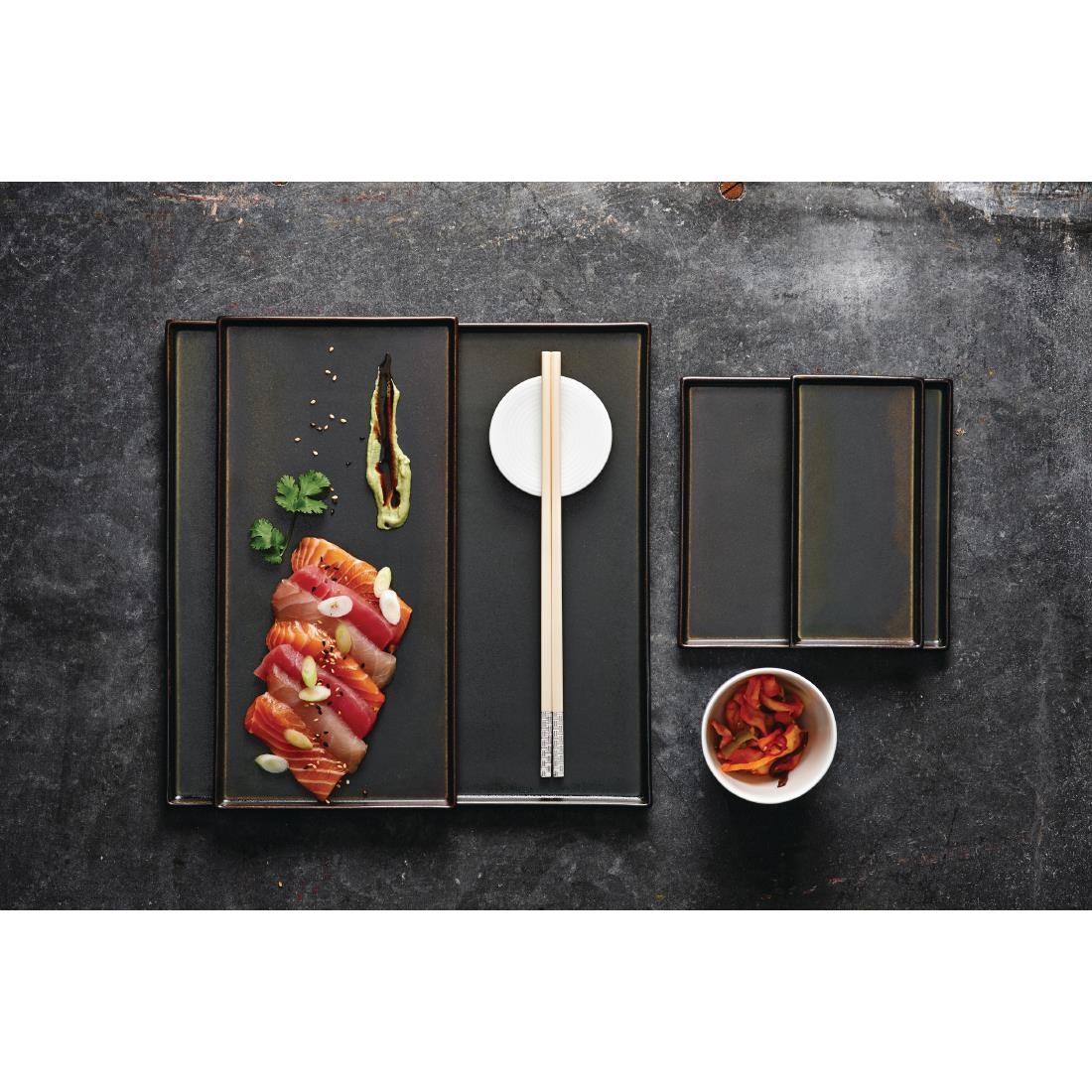 Rene Ozorio Wabi Sabi Rectangular Trays Slate 285mm (Pack of 24) - Image 2