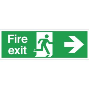 Fire Exit Sign Arrow Right