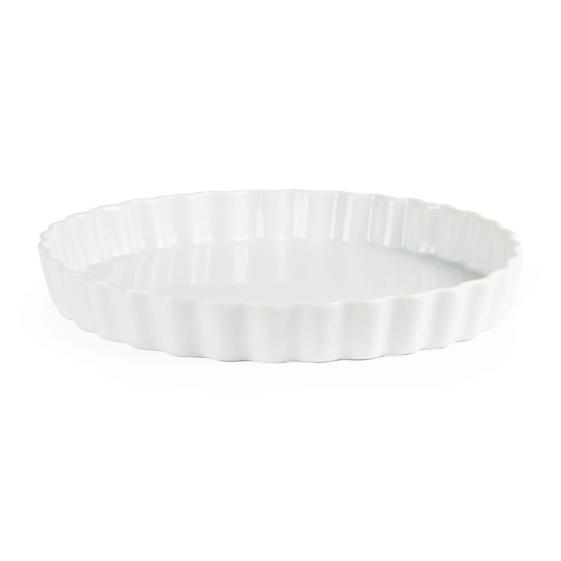 Olympia Whiteware Flan Dishes 297mm (Pack of 6) - Image 2