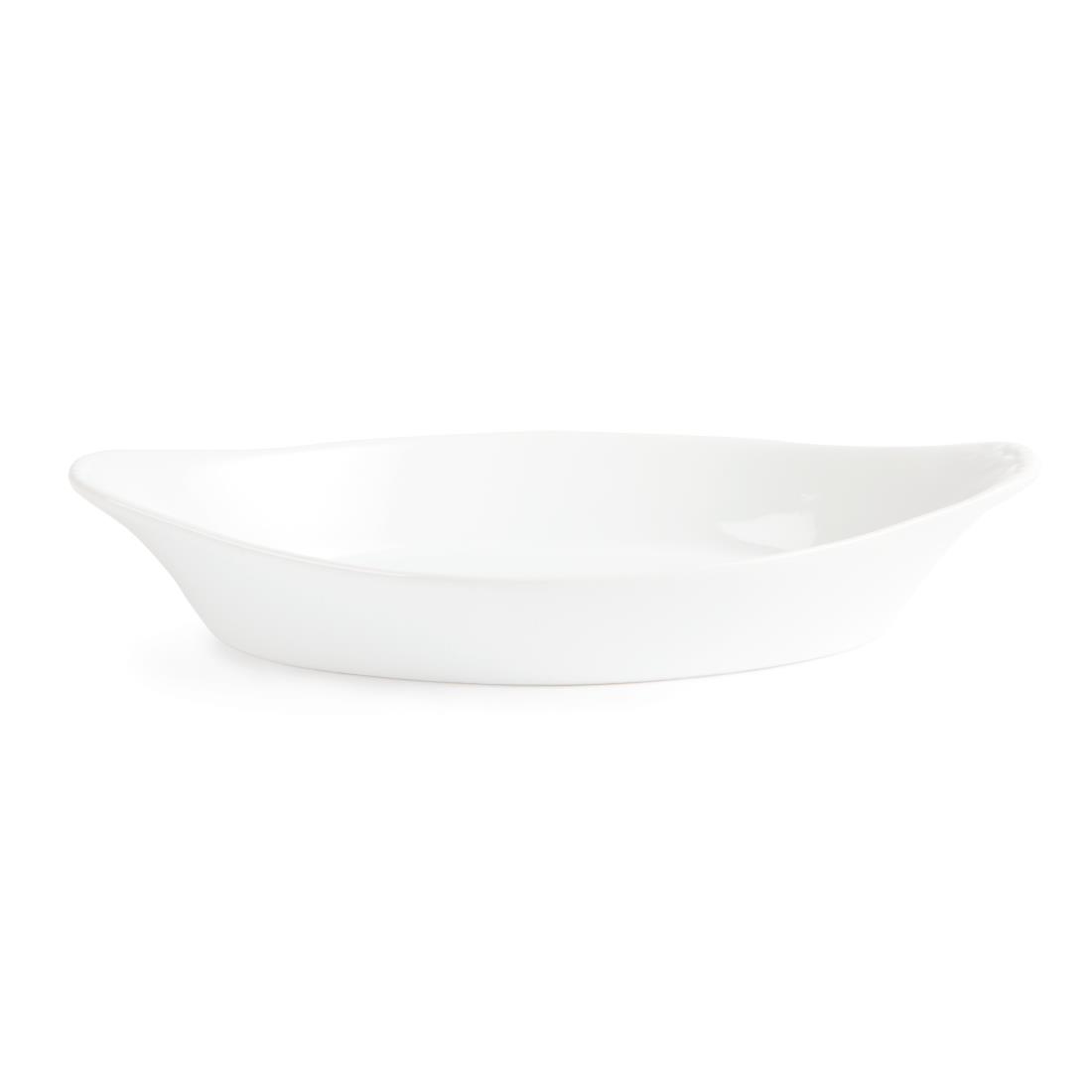 Olympia Whiteware Oval Eared Dishes 262mm (Pack of 6) - Image 2