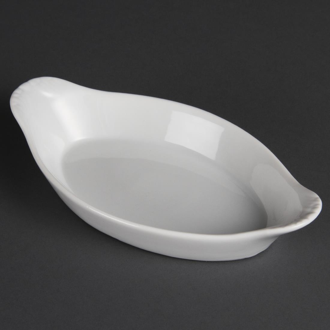 Olympia Whiteware Oval Eared Dishes 204mm (Pack of 6) - Image 6