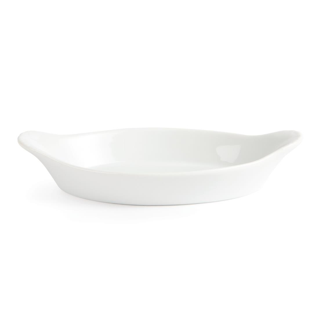 Olympia Whiteware Oval Eared Dishes 204mm (Pack of 6) - Image 2