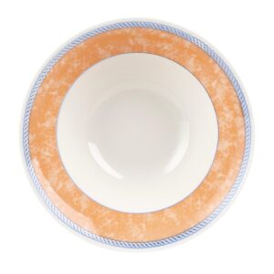 Churchill New Horizons Marble Border Salad Bowls Orange 172mm (Pack of 12)