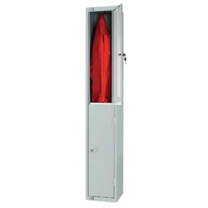 Elite Double Door Camlock Locker Grey