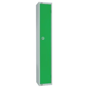 Elite Single Door Camlock Locker Green