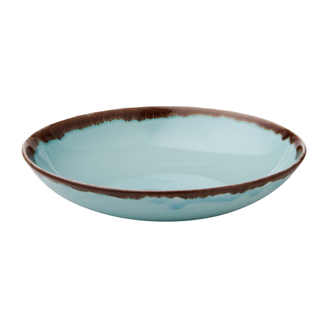 Dudson Harvest Coupe Bowls Turquoise 248mm (Pack of 12) - Image 2