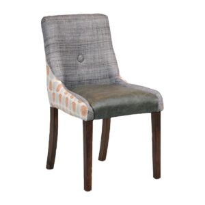 Bath Dining Chair Vintage with Alfresco Mandarin Back Saddle Ash Seat