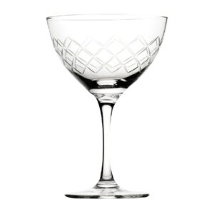Utopia Raffles Diamond Martini Glasses 190ml (Pack of 6)