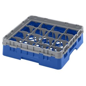 Cambro Camrack Blue 16 Compartments Max Glass Height 92mm