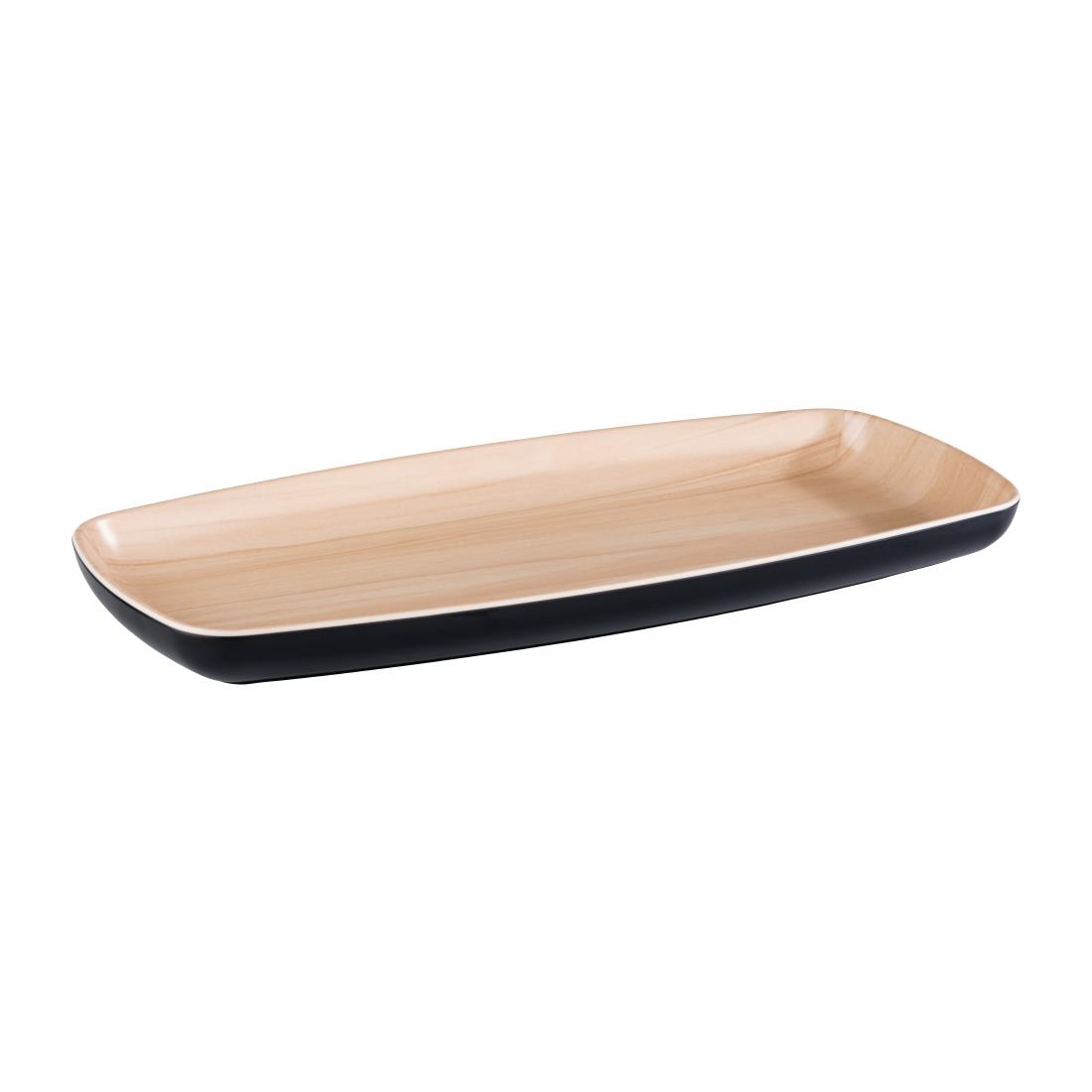 APS Frida Tray Wood & Black 360 x 165mm