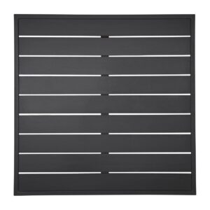 Bolero Aluminium Square Table Top Black 700mm