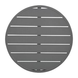 Bolero Aluminium Round Table Top Dark Grey 580mm
