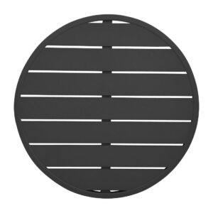 Bolero Aluminium Round Table Top Black 580mm