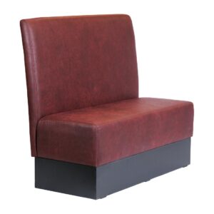 Single Booth Bench Buffalo Bordeaux