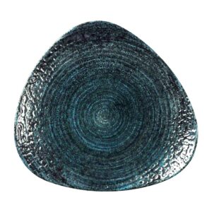 Churchill Homespun Chroma Blue Triangle Plate 265mm (Pack of 12)