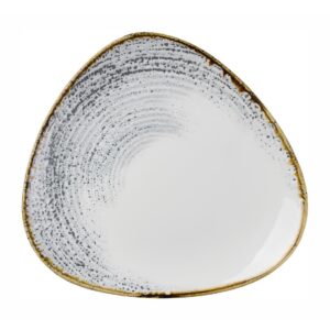 Churchill Homespun Accents Grey Triangle Plate 265mm (Pack of 12)