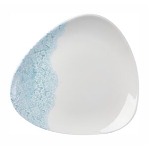 Churchill Vintage Prints Med Tiles Aquamarine Triangle Plate 229mm (Pack of 12)