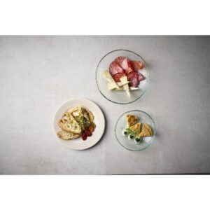 Churchill Isla Glass Clear Organic Glass Plate 225mm (Pack of 6)