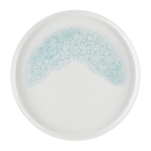 Churchill Vintage Prints Med Tiles Aquamarine Chefs' Walled Plate 260mm (Pack of 6)